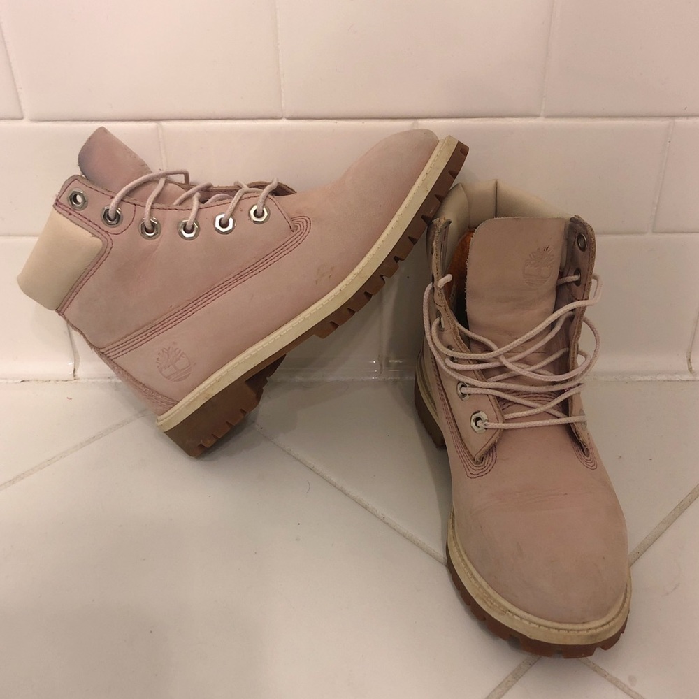 Pink Timberlands